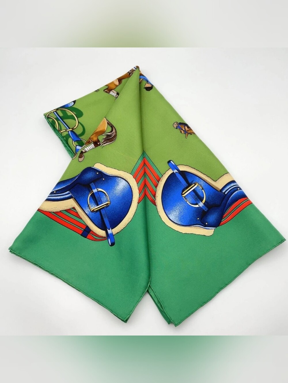 Hermès Jumping Carré 90 Silk Scarf Horse Equestrian - Picture 7 of 14